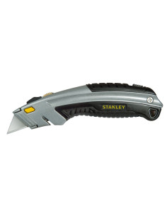 Stanley 0-10-788, Cutter cu lama retractabila, InterLock, 180mm + 3 lame trapezoidale 19mm