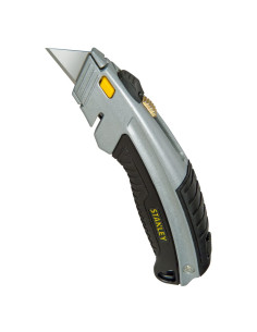 Stanley 0-10-788, Cutter cu lama retractabila, InterLock, 180mm + 3 lame trapezoidale 19mm 2