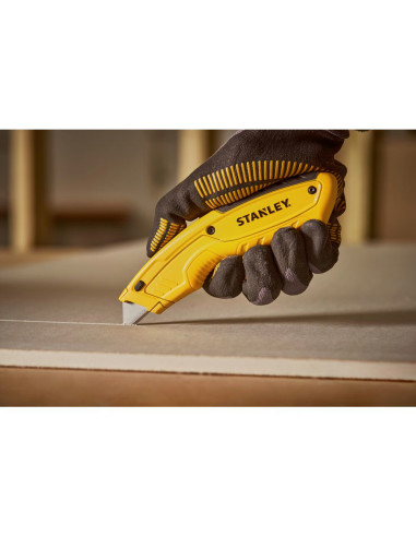 Stanley STHT10430-0, Cutter cu lama retractabila, magazie de lame, 170mm + 3 lame trapezoidale 62mm