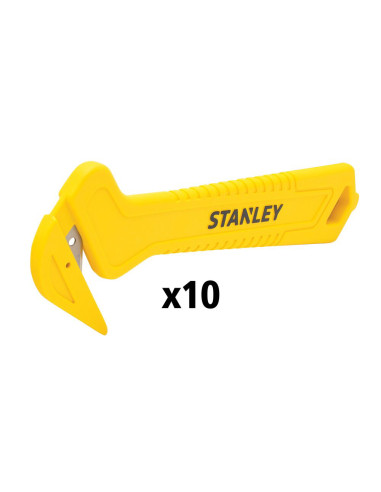 Stanley STHT10355-1, Set 10 bucati cutter pentru carton, lama tip carlig