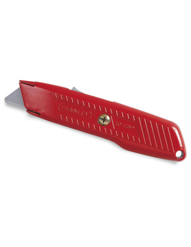 Stanley 1-10-189, Cutter metalic cu lama auto-retractabila, 155mm + o lama trapezoidala 62mm