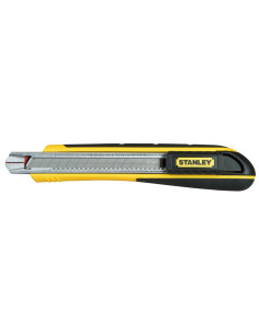 Stanley 0-10-475, Cutter Fatmax bimaterial cu blocare prin glisare, + 6 lame segmentate 9mm 2