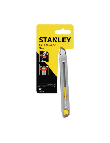Stanley 0-10-095, Cutter interlock metalic, 135mm + o lama segmentata 9mm