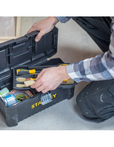 Stanley STST1-75521, cutie essential 19" cu inchidere metalica si 2 organizatoare