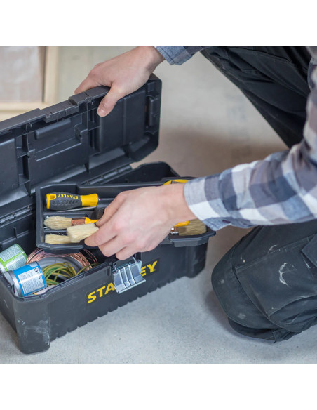 Stanley STST1-75521, cutie essential 19" cu inchidere metalica si 2 organizatoare