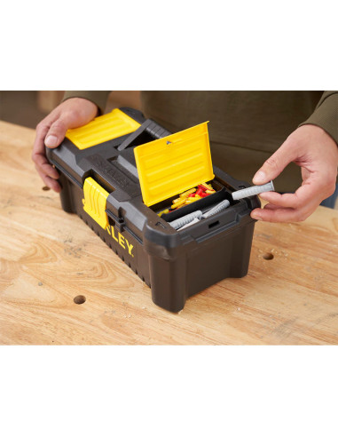 Stanley STST1-75520, cutie essential 16" cu inchidere din plastic si 2 organizatoare