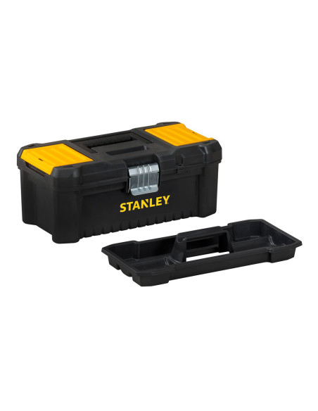 Stanley STST1-75515, essential, cutie pentru scule cu doua organizatoare pe capac si tava detasabila, inchizatoare metalica, 7.6