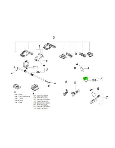 SKIL 20947, Suport bobina pentru coasele electrice modelele 0230 si 0240