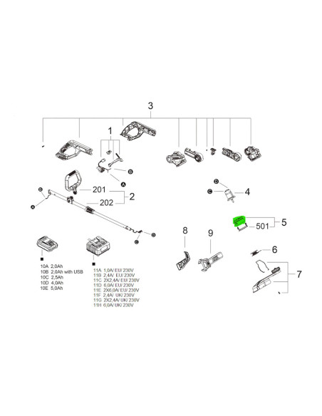 SKIL 20947, Suport bobina pentru coasele electrice modelele 0230 si 0240