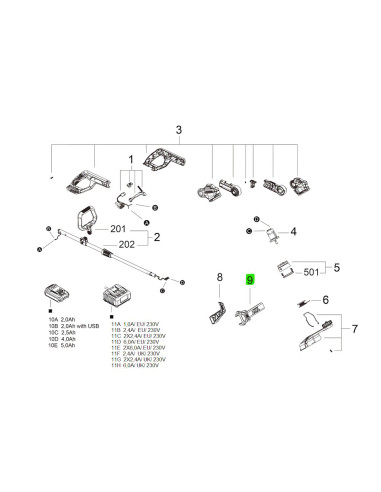 SKIL 3131557001, Suport carlig pentru masinile Skil compatibile cu sistemul EasyStorage