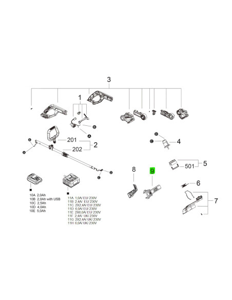 SKIL 3131557001, Suport carlig pentru masinile Skil compatibile cu sistemul EasyStorage