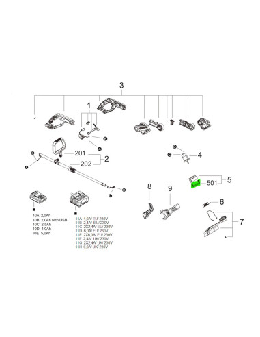 SKIL 20946, Capac bobina pentru coasele electrice modelele 0230 si 0240