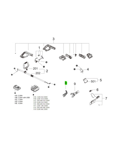SKIL 3130974001, Carlig pentru masinile Skil compatibile cu sistemul EasyStorage