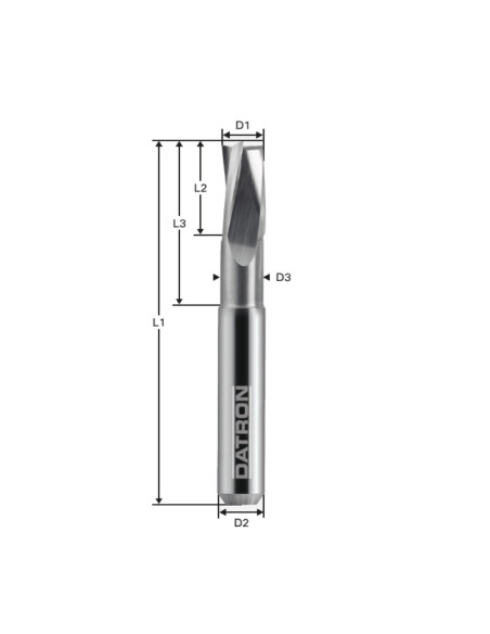 Freza cu 3 caneluri, Datron 00680530, 3.0x6.0mm