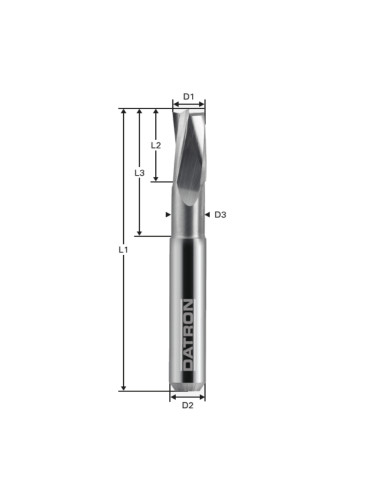 Freza cu 3 caneluri, Datron 00680560, 6.0x6.0mm