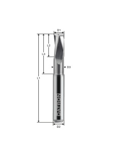 Freza cu 3 caneluri, Datron 0068058A, 8.0x8.0mm 2