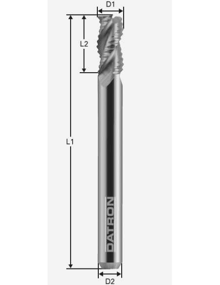 Freza cu 3 caneluri, Datron 00685910, 10.0x22.0x10.0mm