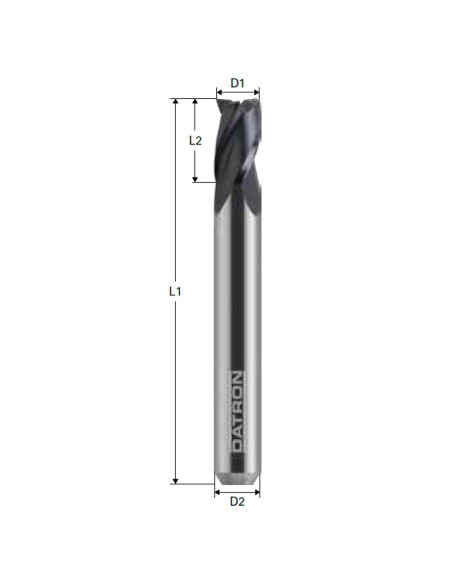 Freza cu 3 caneluri pentru otel, Datron 0068555, 5.0x6.0mm