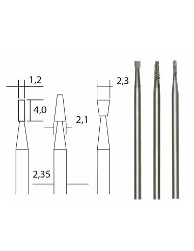 Set 3 freze din Tungsten-Carbid,Proxxon 28752