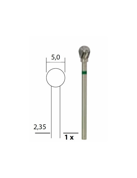 Freza din Tungsten-Carbid, sferica, Proxxon 28760