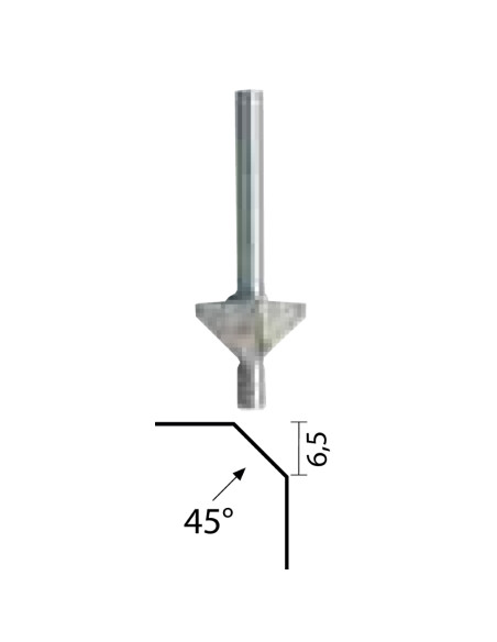 Freza pentru tesirea muchiilor, 45grade, Proxxon 29044