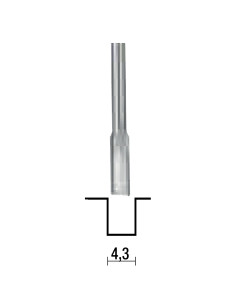 Freza pentru canelat, 4.3mm, Proxxon 29026 2