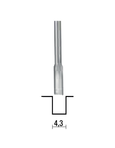 Freza pentru canelat, 4.3mm, Proxxon 29026