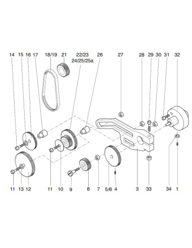 Proxxon 24004.01.13-Piesa de schimb, curea