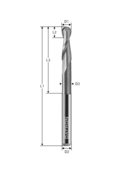 Freza cu varf rotund, Datron 0078506, Toric Cut, 5.0x20.0x6.0mm