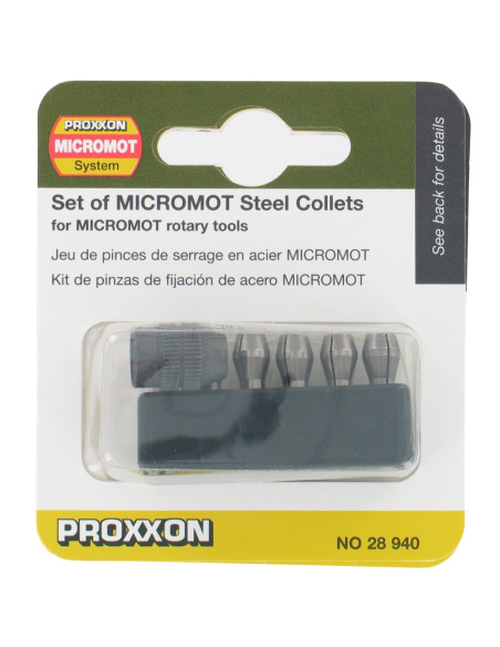Set bucsi elastice din otel, standard Micromot, Proxxon 28940