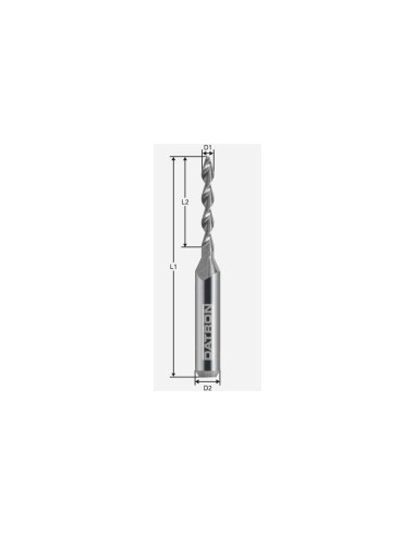 Burghiu de carbura, Datron 0068257L, 5.70x6.0mm