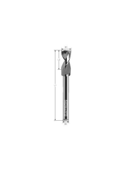 Burghiu de carbura, Datron 0068738, 3.80x3.175mm