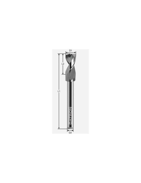 Burghiu de carbura, Datron 0068240, 4.0x3.0mm
