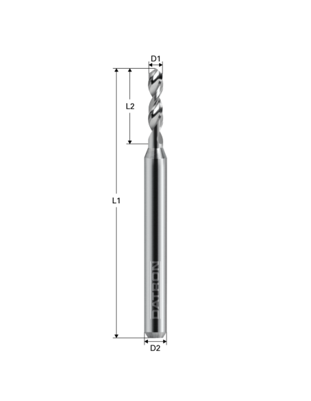Burghiu de carbura, Datron 0068730, 3.0x3.175mm