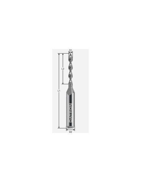 Burghiu de carbura, Datron 0068254L, 5.40x6.0mm