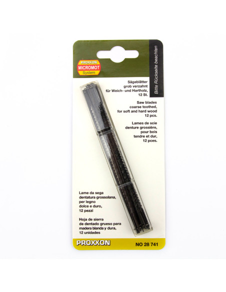 Panze cu pin pentru traforaje, 10TPI, 12 buc, Proxxon 28741