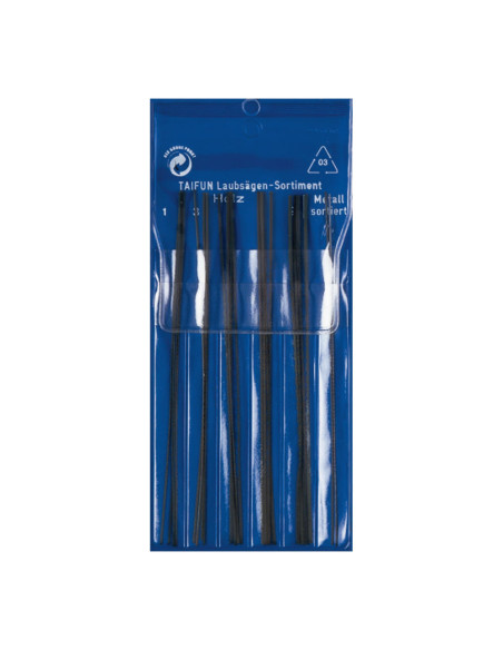 Pebaro 133, Set de panze pentru traforaj, 4 tipuri de panze pentru lemn si 2 panze pentru metal