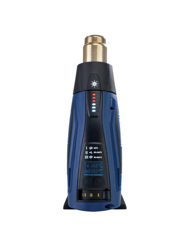 Rapid 5001448, Pistol cu aer cald R2200-LCD, 2200 W, LED, LCD, 3 trepte temperatura si debit, 250 - 500 l/min, 50-650 °C