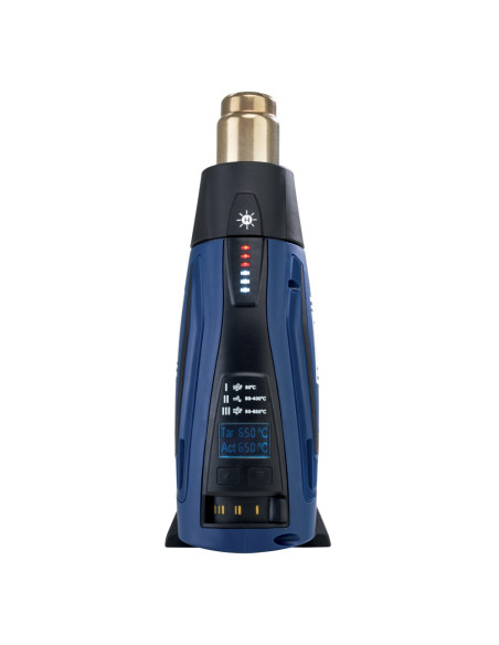 Rapid 5001448, Pistol cu aer cald R2200-LCD, 2200 W, LED, LCD, 3 trepte temperatura si debit, 250 - 500 l/min, 50-650 °C