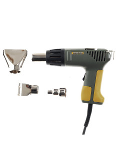 Proxxon 27130, Pistol cu aer cald MH550, 500 W, 2 trepte temperatura si debit, 180 l/min, 350-550 °C, + accesorii