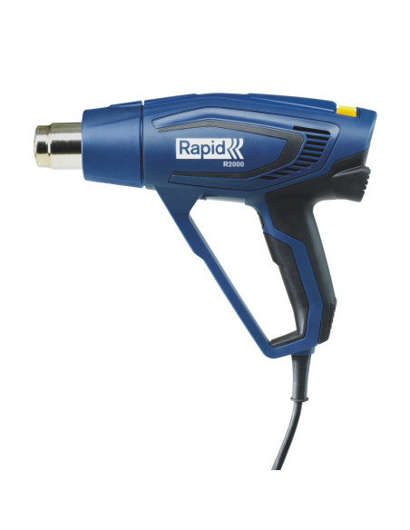 Rapid 5001352, Pistol cu aer cald R2000, 2000 W, 3 trepte temperatura si debit, 250 - 500 l/min, 60-600 °C, + geanta
