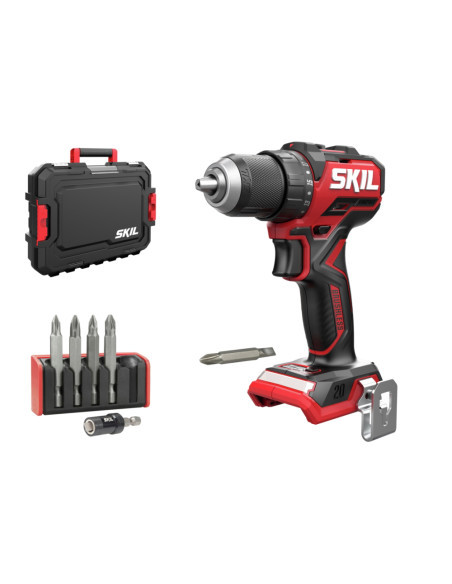 SKIL 3065 JA bormasina cu acumulator compact Brushless, turatii 0-500/0-1800 /min, set 6 biti de insurubare + geanta de transpor
