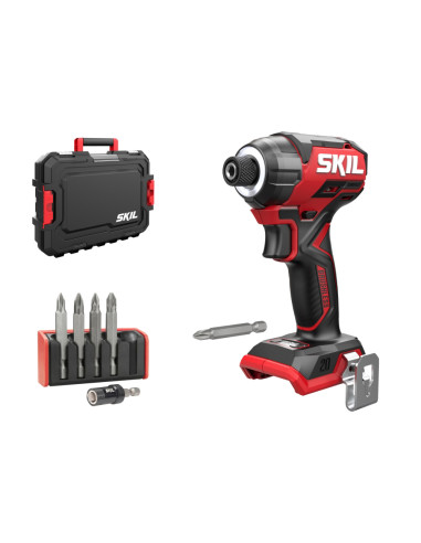 SKIL 3225 JA surubelnita cu impact cu acumulator Compact Brushless, cuplu 250 nm, set 6 biti + geanta de transport, doar corpul