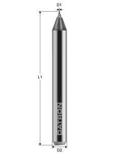 Freza pentru gravura otel, Datron 0068521, 45 grade, 0.1x40x4.0mm 2