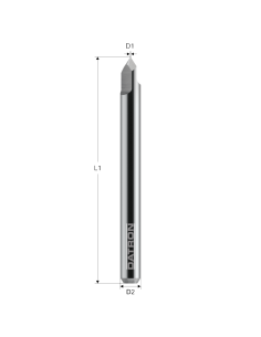 Freza gravura, Datron 0068285G, 0.1x6.0mm 2