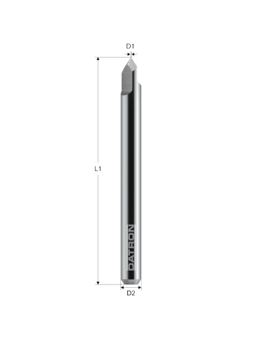 Freza gravura, Datron 0068285G, 0.1x6.0mm
