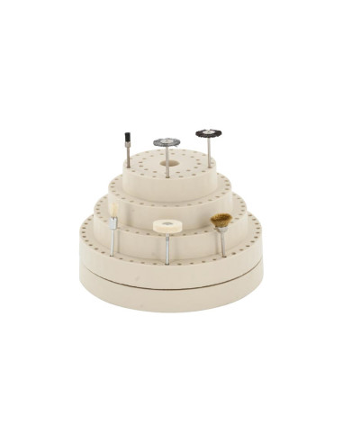 Suport rotativ pentru freze, slefuitoare, perii, capacitate pana la 156 de accesorii