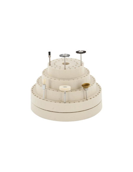 Suport rotativ pentru freze, slefuitoare, perii, capacitate pana la 156 de accesorii
