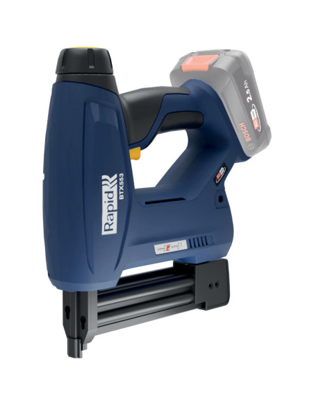 Rapid 5001509, P4A, Pistol capsator cu acumulator (doar corpul) BTX553, functional cu capse No.53 si cuie No.8, Bosch Power for 