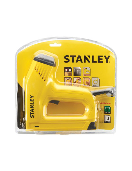 Stanley 6-TRE550, Capsator/ciocan electric profesional TRE550, functional cu capse tip G, 6-14mm si cuie tip J, 12-15mm, blister